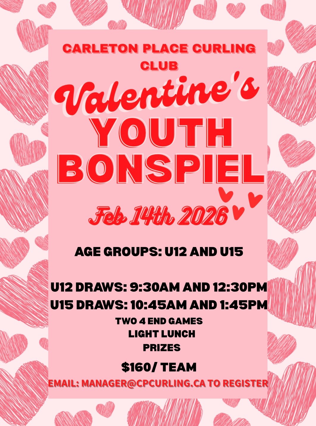 Youth Curling Bonspiel Poster Feb 14th 2026
